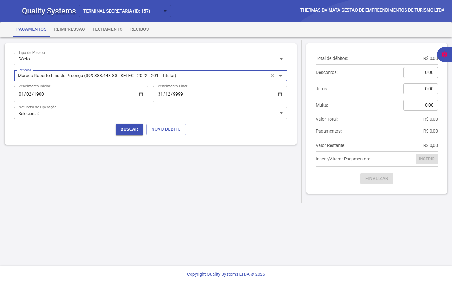 Modal de propostas pendentes